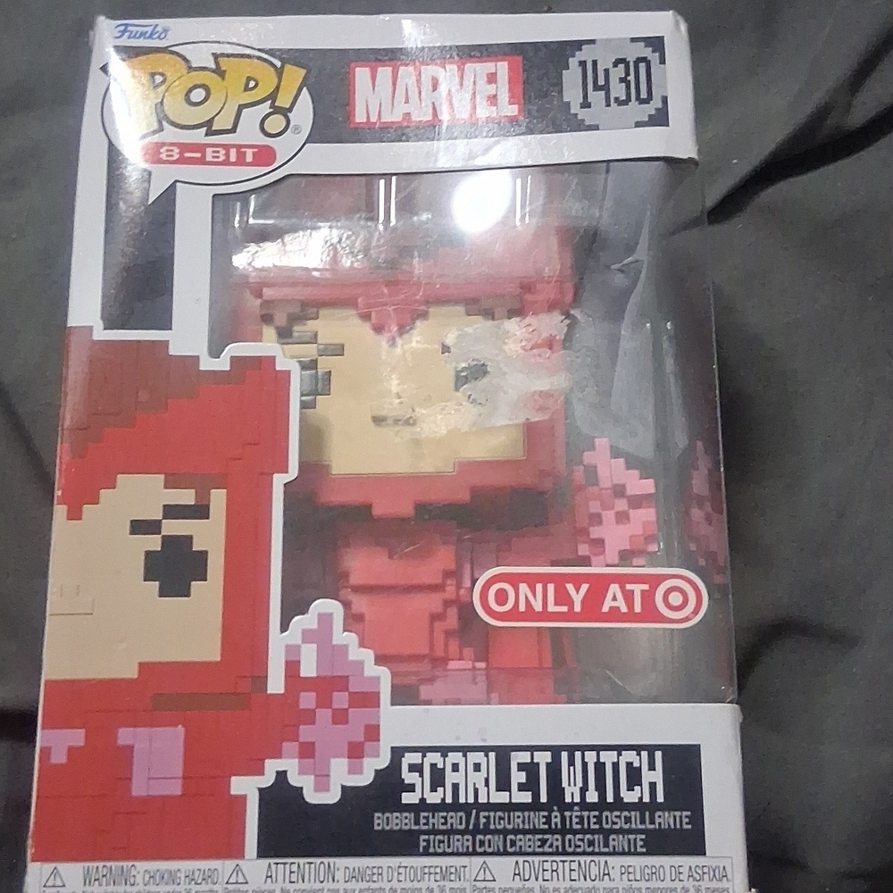 Funko Pop 8-Bit Scarlet Witch Red Figure – New in Box, Marvel Exclusive